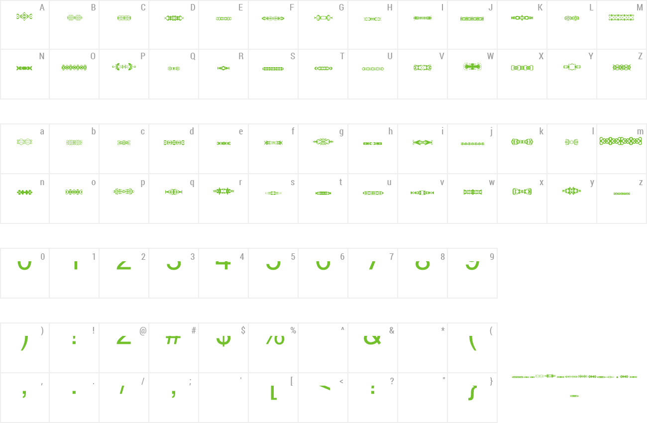 Font Sl Trim preview